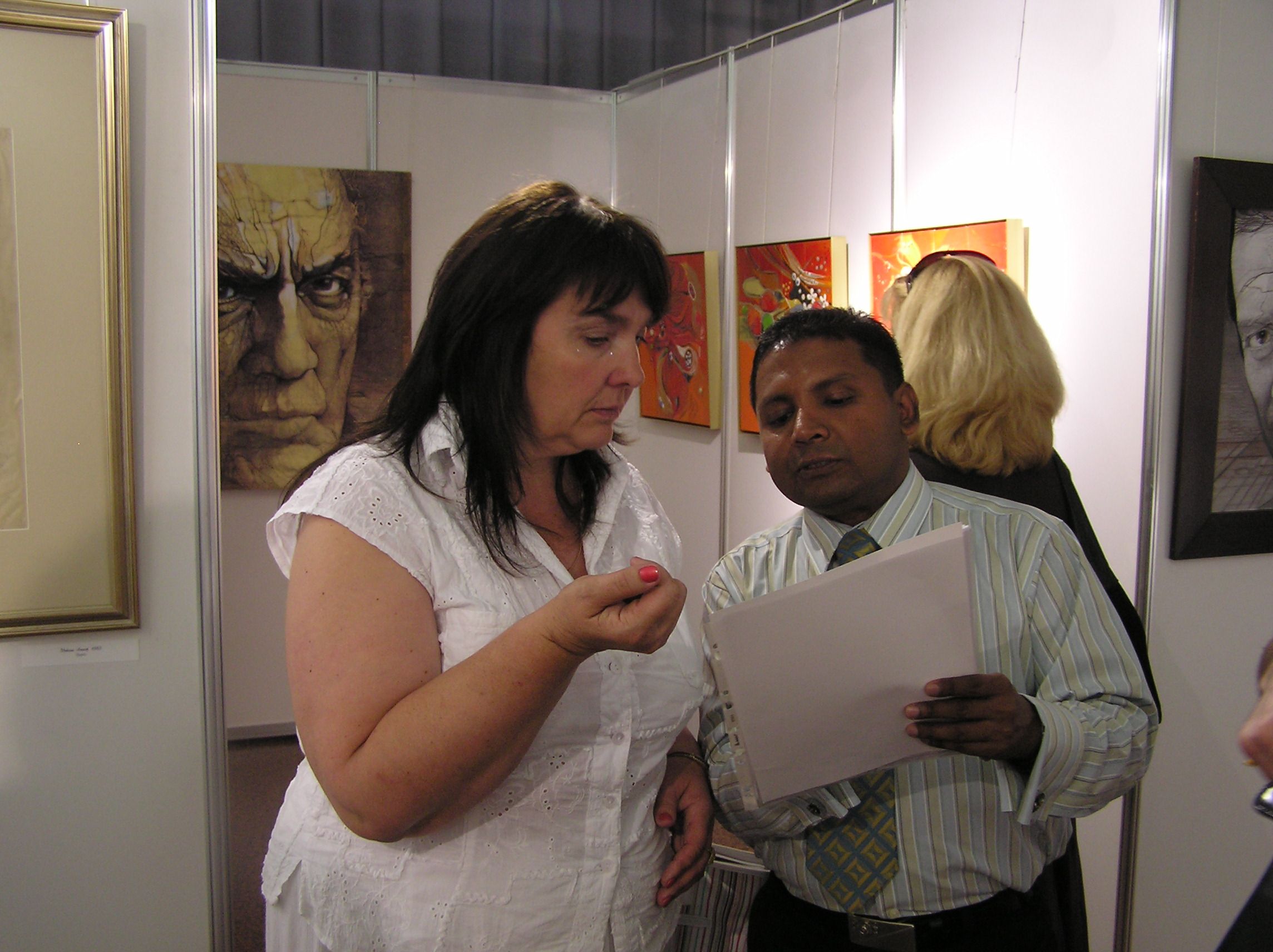 Mominul at Meshkovas Exhibition 10 June 08